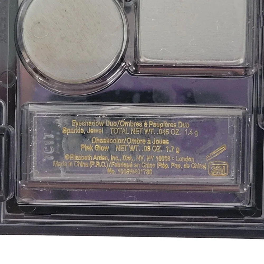Elizabeth Arden Eyeshadow Duo (Sparkle & Jewel)‎ & Cheekcolor (Pink Glow) NEW - Picture 3 of 3